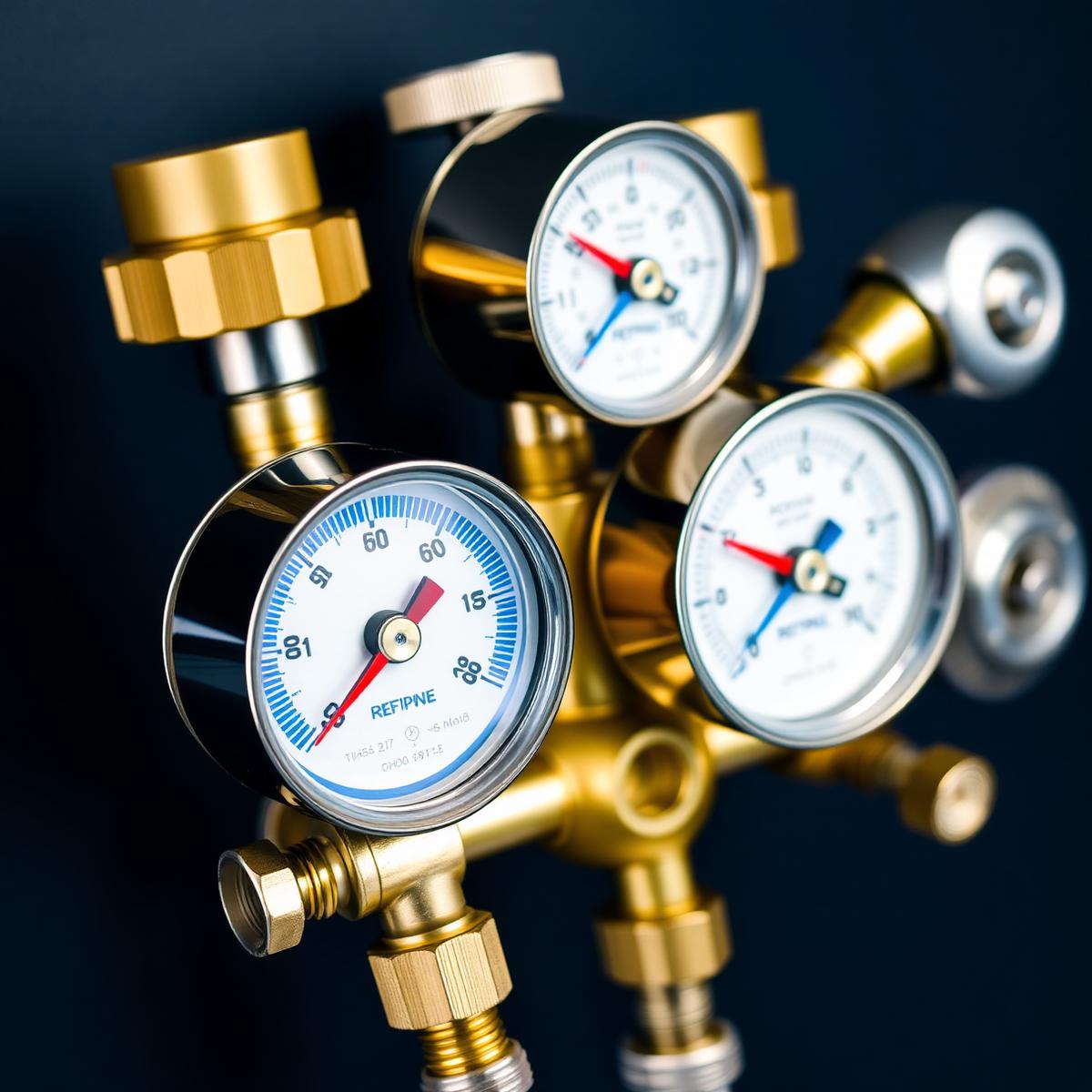 Refrigerant manifold gauge set